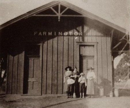 The Farmington depot of the Ozark & Cherokee Central Railroad.